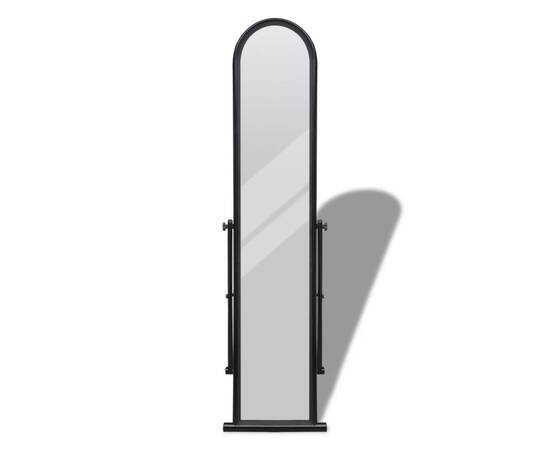 Oglindă cu picior înaltă dreptunghiulară cu ramă neagră, 2 image