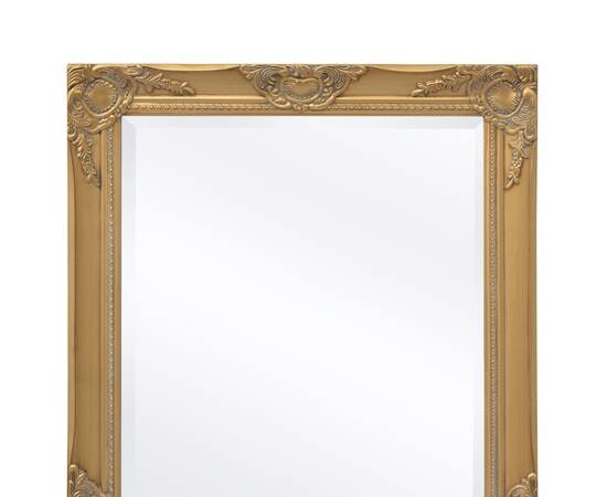 Oglindă de perete în stil baroc, 100 x 50 cm, auriu, 7 image