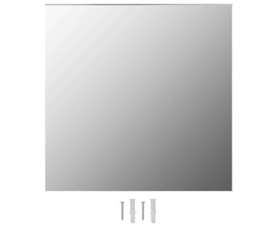 Oglindă de perete, 50 x 50 cm, pătrat, sticlă, 2 image