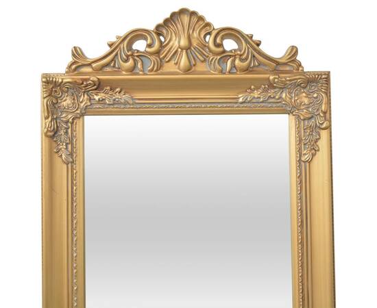 Oglindă verticală în stil baroc 160 x 40 cm auriu, 3 image