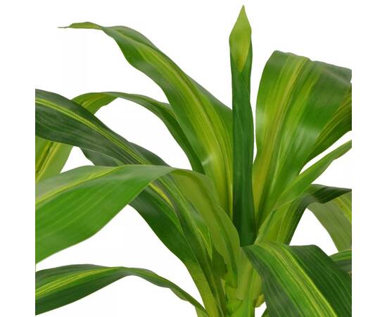 Plantă dracena artificială cu ghiveci, 100 cm, verde, 2 image