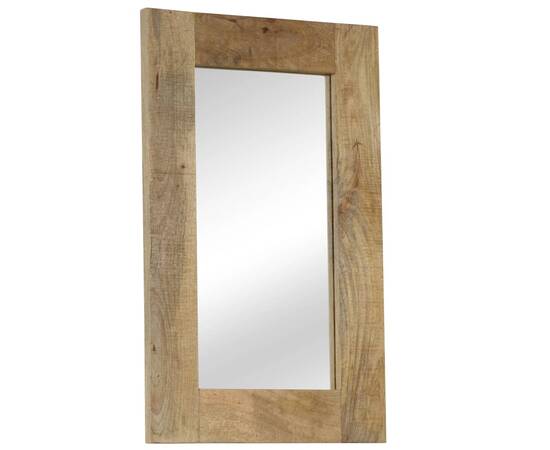 Oglindă, lemn masiv de mango, 50 x 80 cm, 9 image