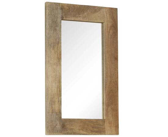 Oglindă, lemn masiv de mango, 50 x 80 cm, 8 image