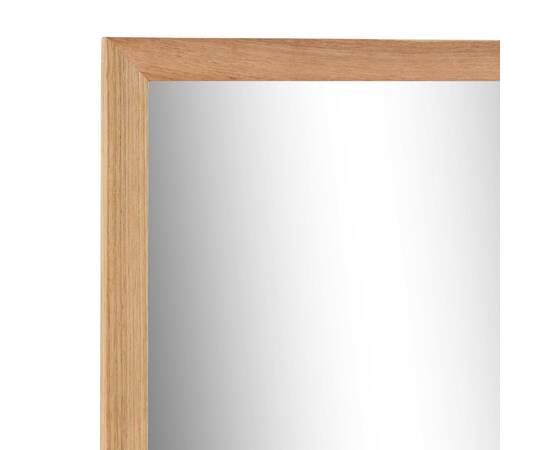 Oglindă de baie, 60 x 12 x 62 cm, lemn masiv de nuc, 5 image