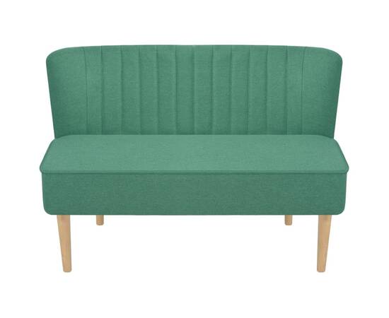 Canapea cu material textil, 117 x 55,5 x 77 cm, verde, 3 image