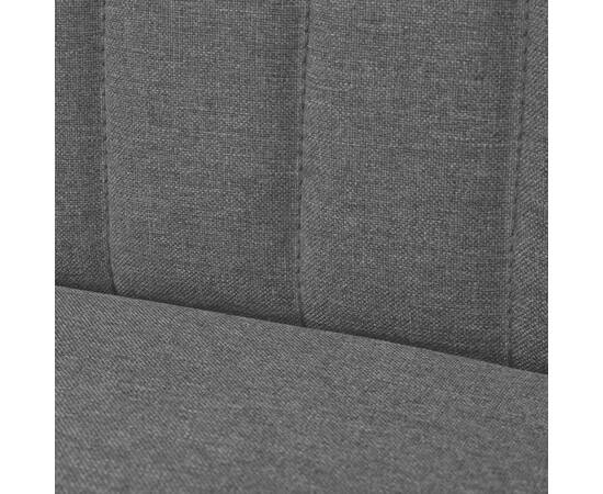 Canapea din material textil, 117 x 55,5 x 77 cm, gri închis, 2 image