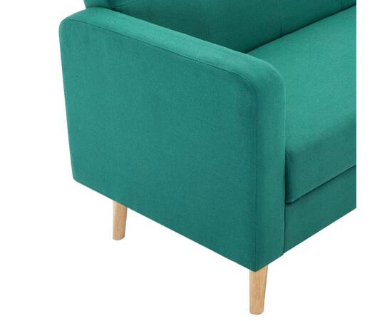 Canapea din material textil verde, 7 image