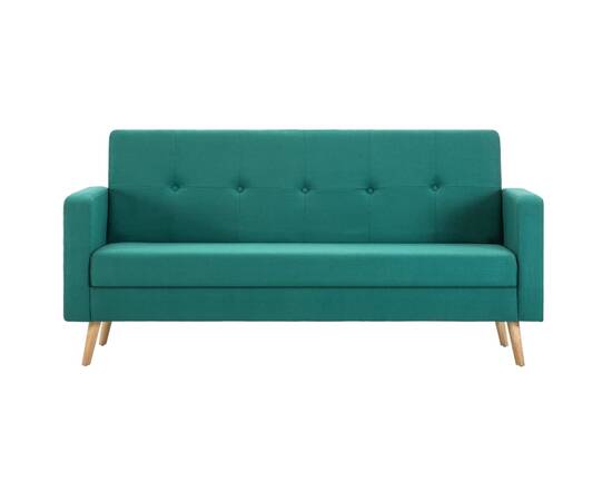 Canapea din material textil verde, 4 image