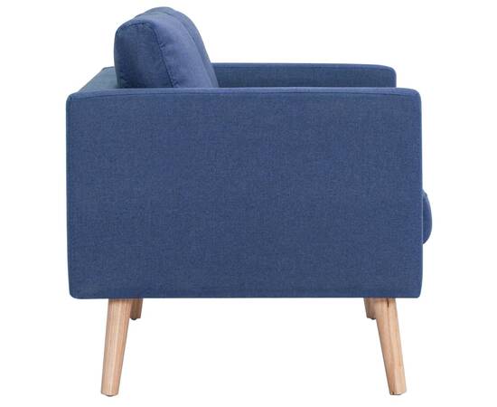 Set de canapele, 2 piese, albastru, material textil, 10 image