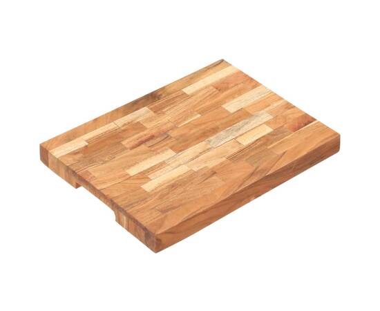 Placă de tocat, 40x30x4 cm, lemn masiv de acacia, 8 image