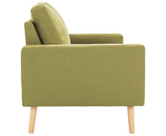 Canapea cu 2 locuri, verde, material textil, 4 image