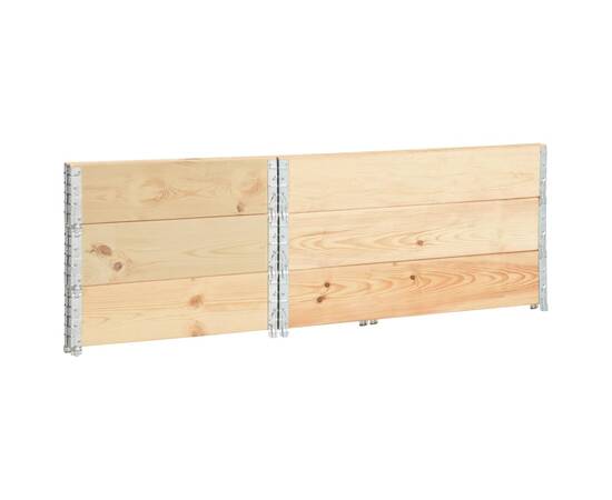 Straturi înălțate, 3 buc., 80 x 120 cm, lemn masiv de pin, 3 image