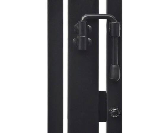 Gard de protecție din oțel pentru șemineu, negru, 6 image