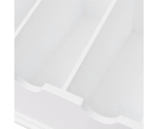 Tavă pentru tacâmuri în stil baroc, mdf, alb, 5 image
