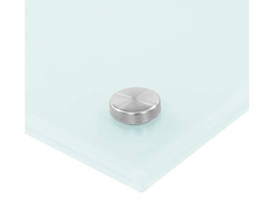 Panou antistrop bucătărie, alb, 90x40 cm, sticlă securizată, 5 image