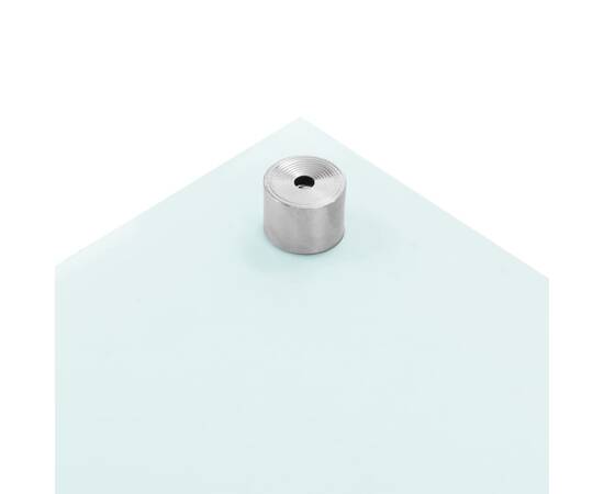 Panou antistropi bucătărie, alb, 100x50 cm, sticlă securizată, 6 image