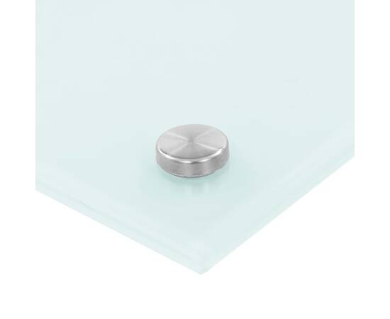 Panou antistropi bucătărie, alb, 70x40 cm, sticlă securizată, 5 image
