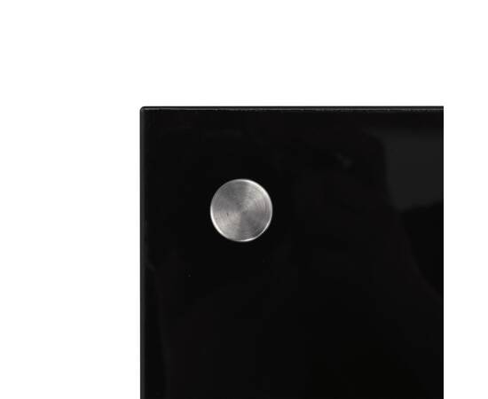 Panou antistropi bucătărie, negru, 80x40 cm, sticlă securizată, 5 image
