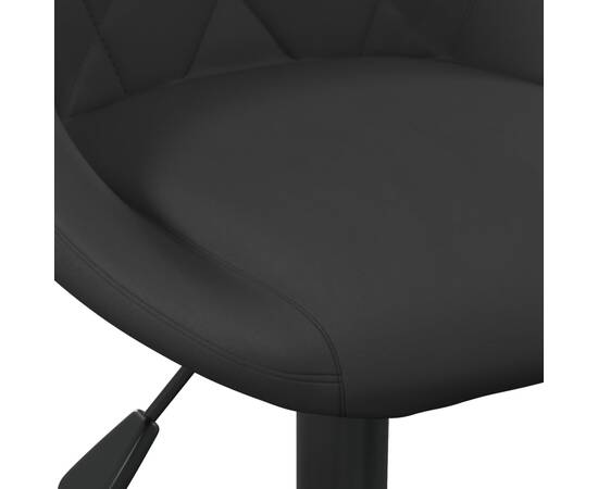 Scaune de masă pivotante, 4 buc., negru, catifea, 7 image