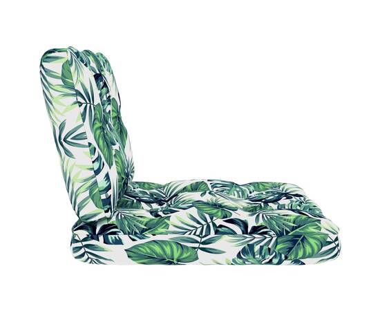 Perne de canapea din paleți, 2 buc., model frunze, 4 image