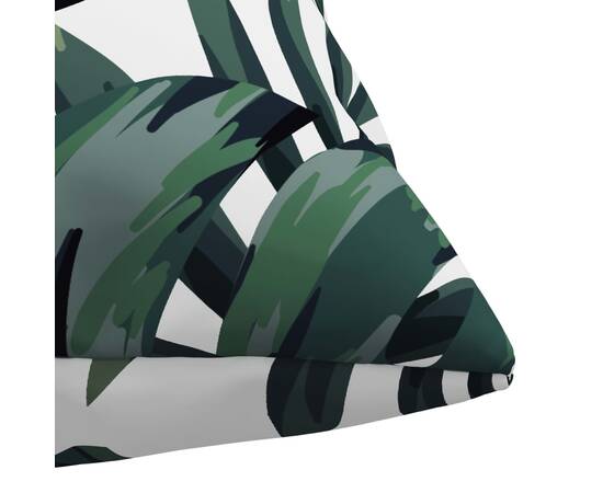 Perne decorative, 4 buc., model frunze, 40x40 cm, textil, 5 image