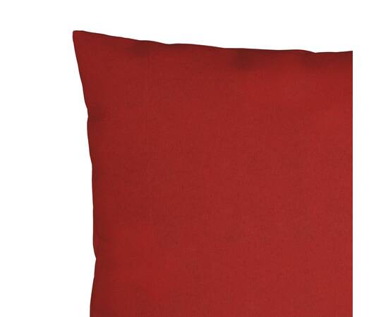 Perne decorative, 4 buc., roșu, 50 x 50 cm, material textil, 4 image