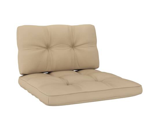 Perne pentru canapea din paleți, 2 buc., bej, 2 image