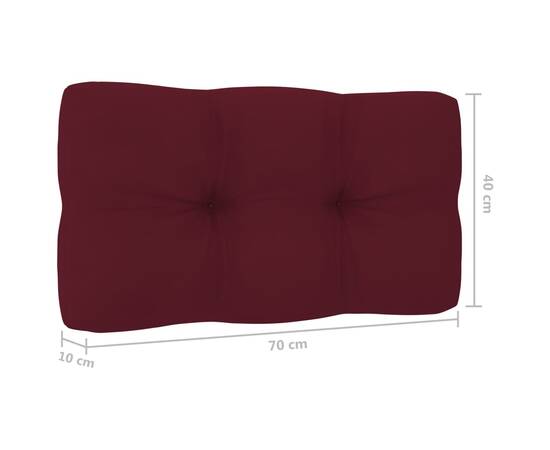 Perne pentru canapea din paleți, 2 buc., roșu vin, 10 image