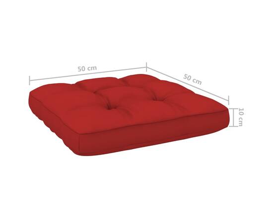 Perne pentru canapea din paleți, 2 buc., roșu, 11 image