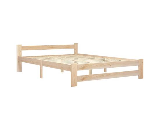 Cadru de pat, 160 x 200 cm, lemn masiv de pin, 2 image