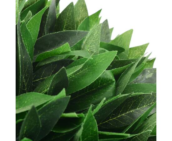 Plantă artificială dafin cu ghiveci, verde, 130 cm, 2 image