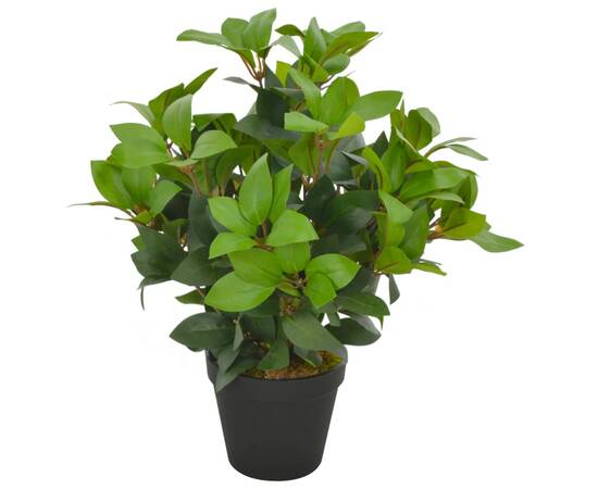 Plantă artificială dafin cu ghiveci, verde, 40 cm