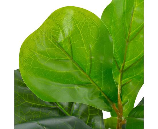 Plantă artificială ficus cu ghiveci, verde, 45 cm, 2 image