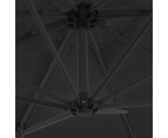 Umbrelă de exterior cu bază portabilă, antracit, 2 image