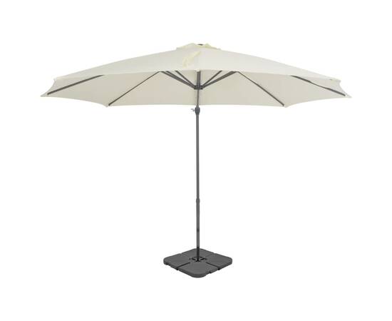 Umbrelă de exterior cu bază portabilă, nisipiu