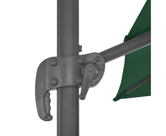 Umbrelă de exterior cu bază portabilă, verde, 8 image