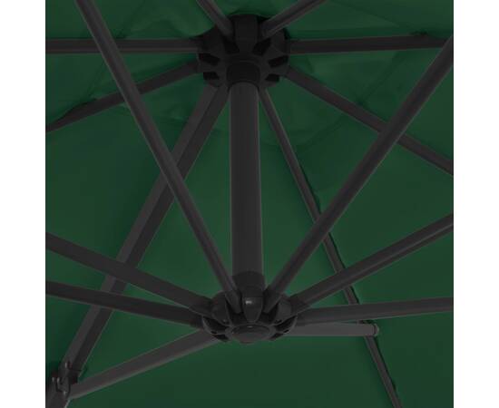 Umbrelă de exterior cu bază portabilă, verde, 2 image