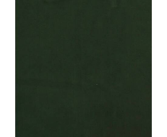 Scaun balansoar cu taburet, verde închis, catifea, 2 image