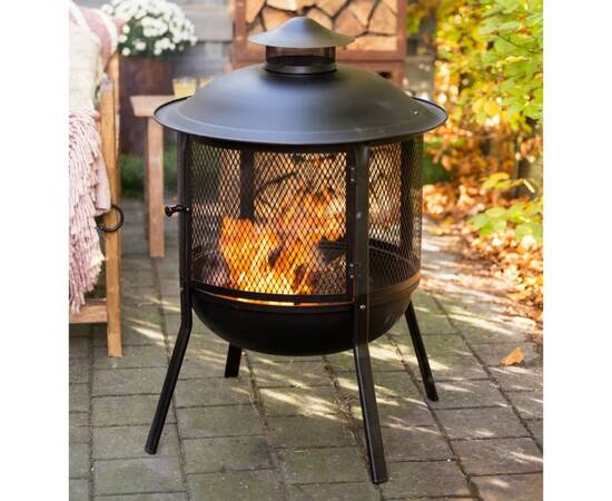 Redfire vatră de foc kansas, negru, oțel, rotund, 85019, 4 image