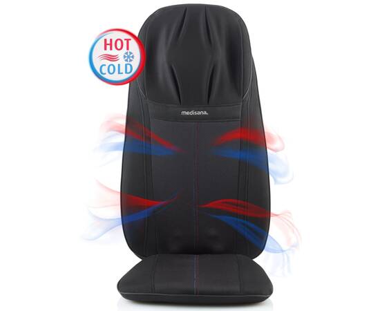 Medisana pernă de scaun pentru masaj cald & rece mc 828 negru, 11 image