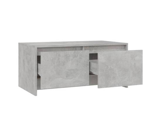 Măsuță de cafea, gri beton, 90x50x41,5 cm, pal, 7 image