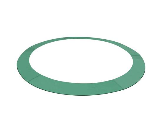 Bandă de siguranță trambulină rotundă de 4,57 m, verde, pe
