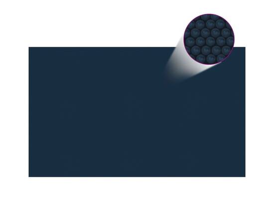 Folie solară plutitoare piscină, negru/albastru, 500x300, pe, 3 image