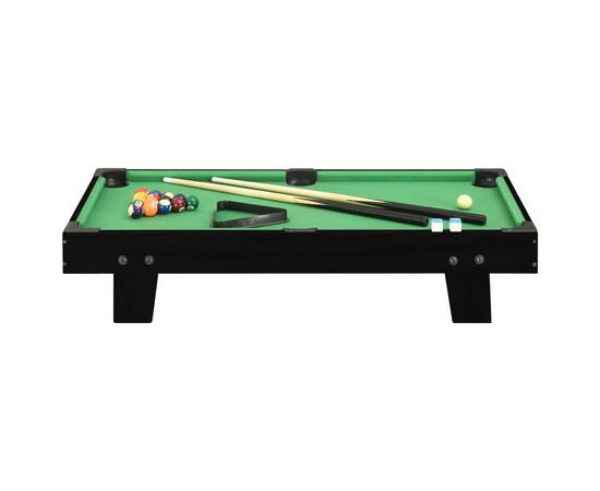 Mini masă de biliard, 3 picioare, negru & verde 92 x 52 x 19 cm, 2 image