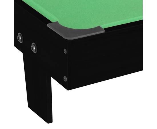 Mini masă de biliard, 3 picioare, negru & verde 92 x 52 x 19 cm, 5 image