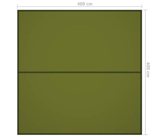 Prelată de exterior, verde, 4x4 m, 7 image