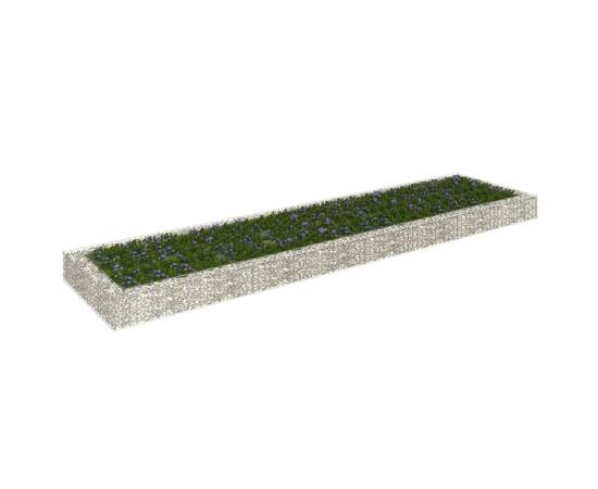 Strat înălțat de gabion, 400x100x20 cm, oțel galvanizat