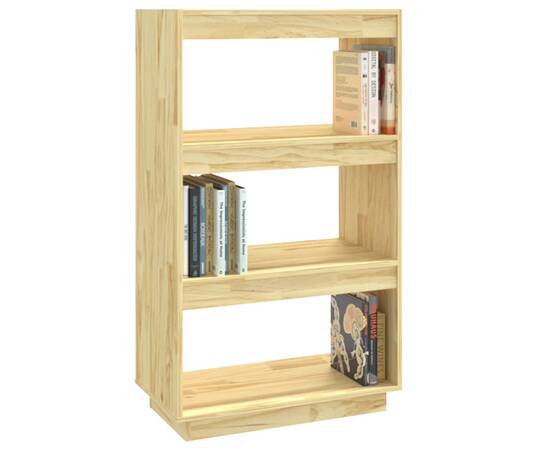 Bibliotecă/separator cameră, 60x35x103 cm, lemn masiv de pin, 4 image