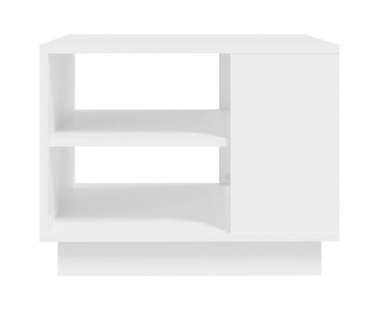 Măsuță de cafea, alb, 55x55x43 cm, pal, 5 image