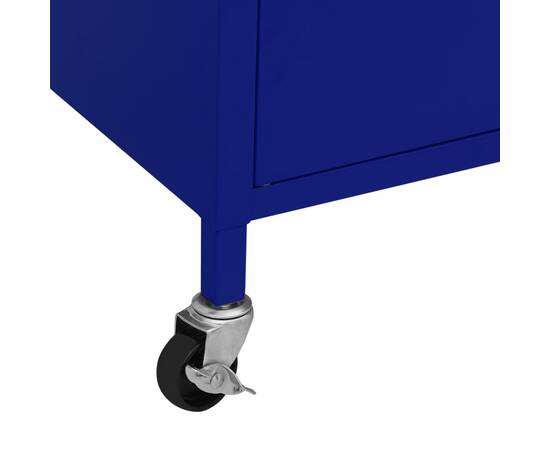 Dulap de depozitare, bleumarin , 60x35x49 cm, oțel, 8 image